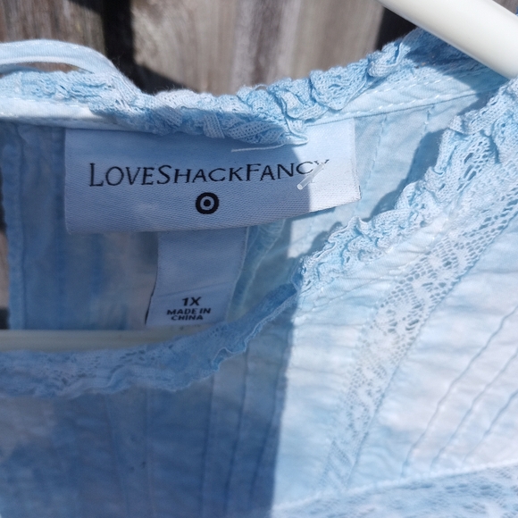 LOVE SHACK FANCY - TARGET TIE DYE MINI DRESS 1X - Picture 6 of 7